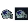 Team Sports America Evergreen NCAA Kansas State University Ultra-Thin LED Light Wall Sign Decor | Full Size Replica Helmet | 19.5 x 15 Inches | Made in the USA view 1