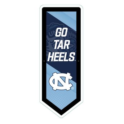 Team Sports America Evergreen NCAA University of North Carolina | Ultra-Thin LED Light Wall Sign Decor | Large Pennant Banner | 9 x 23 Inches | Made in the USA