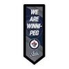 Team Sports America Evergreen NHL Winnipeg Jets | Ultra-Thin LED Light Wall Sign Decor | Large Pennant Banner | 9 x 23 Inches | Made in the USA view 1