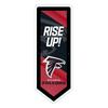 Team Sports America Evergreen NFL Atlanta Falcons | Ultra-Thin LED Light Wall Sign Decor | Large Pennant Banner | 9 x 23 Inches | Made in the USA view 2