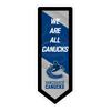 Team Sports America Evergreen NHL Vancouver Canucks | Ultra-Thin LED Light Wall Sign Decor | Large Pennant Banner | 9 x 23 Inches | Made in the USA view 1