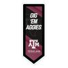 Team Sports America Evergreen NCAA Texas A&M | Ultra-Thin LED Light Wall Sign Decor | Large Pennant Banner | 9 x 23 Inches | Made in the USA view 1