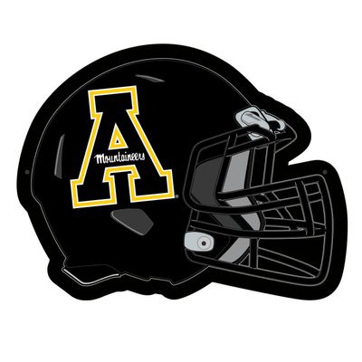 Team Sports America Evergreen NCAA Appalachian State University Ultra-Thin LED Light Wall Sign Decor | Full Size Replica Helmet | 19.5 x 15 Inches | Made in the USA