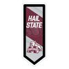 Team Sports America Evergreen NCAA Mississippi State University | Ultra-Thin LED Light Wall Sign Decor | Large Pennant Banner | 9 x 23 Inches | Made in the USA view 1