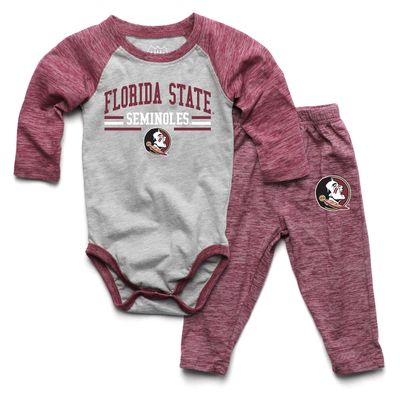 Wes and Willy Baby Sports Fan FSU Seminoles One Piece and Pant Set 18M