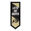 Team Sports America Evergreen NCAA University of Colorado | Ultra-Thin LED Light Wall Sign Dcor | Large Pennant Banner | 9 x 23 Inches | Made in USA view 1