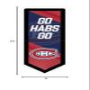 Team Sports America Evergreen NHL Montreal Canadiens | Ultra-Thin LED Light Wall Sign Dcor | Large Pennant Banner | 9 x 23 Inches | Made in USA view 2