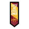 Team Sports America Evergreen NCAA Iowa State University | Ultra-Thin LED Light Wall Sign Dcor | Large Pennant Banner | 9 x 23 Inches | Made in USA view 1