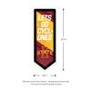 Team Sports America Evergreen NCAA Iowa State University | Ultra-Thin LED Light Wall Sign Dcor | Large Pennant Banner | 9 x 23 Inches | Made in USA view 2