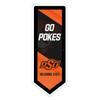 Team Sports America Evergreen NCAA Oklahoma State University | Ultra-Thin LED Light Wall Sign Dcor | Large Pennant Banner | 9 x 23 Inches | Made in USA view 1