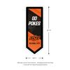 Team Sports America Evergreen NCAA Oklahoma State University | Ultra-Thin LED Light Wall Sign Dcor | Large Pennant Banner | 9 x 23 Inches | Made in USA view 2