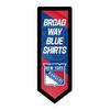 Team Sports America Evergreen NHL New York Rangers | Ultra-Thin LED Light Wall Sign Dcor | Large Pennant Banner | 9 x 23 Inches | Made in USA view 1