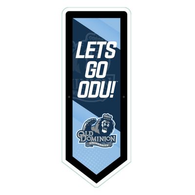 Team Sports America Evergreen NCAA Old Dominion University | Ultra-Thin LED Light Wall Sign Dcor | Large Pennant Banner | 9 x 23 Inches | Made in USA