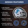 Team Sports America Evergreen NFL Detroit Lions Ultra-Thin LED Light Wall Sign Dcor | Full Size Replica Helmet | - 19.5 x 15 Inches | Made in USA view 2