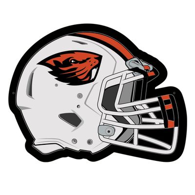 Team Sports America Evergreen NCAA Oregon State University Ultra-Thin LED Light Wall Sign Dcor | Full Size Replica Helmet | - 19.5 x 15 Inches | Made in USA