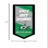 Team Sports America Evergreen NHL Dallas Stars | Ultra-Thin LED Light Wall Sign Dcor | Large Pennant Banner | 9 x 23 Inches | Made in USA view 2