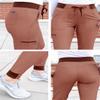 Adar Pro Scrubs for Women - Ultimate Yoga Jogger Scrub Pants - P7104 - Heather Coffee - XS view 4