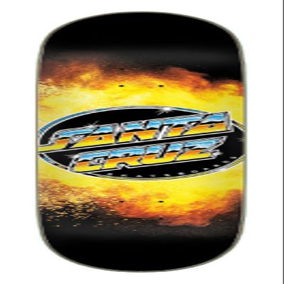 Santa Cruz Skateboard Deck Chrome Dot Flame Everslick 8.5" x 32.2"