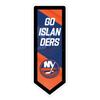 Team Sports America Evergreen NHL New York Islanders | Ultra-Thin LED Light Wall Sign Dcor | Large Pennant Banner | 9 x 23 Inches | Made in USA view 1