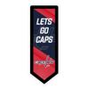 Team Sports America Evergreen NHL Washington Capitals | Ultra-Thin LED Light Wall Sign Dcor | Large Pennant Banner | 9 x 23 Inches | Made in USA view 1