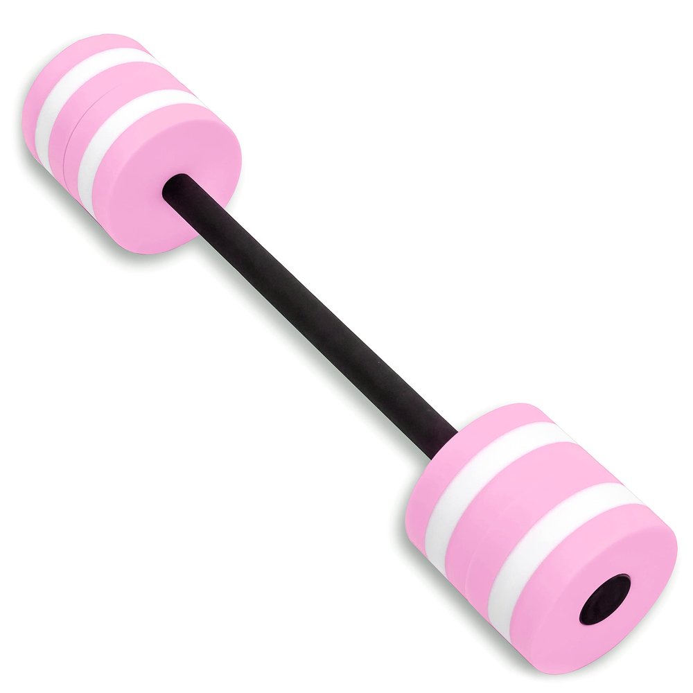 Trademark Innovations 30" Aqua Fitness Swim Bar with Padded Grip (Dark Pink)