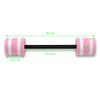 Trademark Innovations 30" Aqua Fitness Swim Bar with Padded Grip (Dark Pink) view 2
