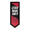 Team Sports America Evergreen NCAA University of Utah | Ultra-Thin LED Light Wall Sign Dcor | Large Pennant Banner | 9 x 23 Inches | Made in USA view 1