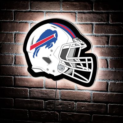 Team Sports America Evergreen NFL Buffalo Bills Ultra-Thin LED Light Wall Sign Dcor | Full Size Replica Helmet | - 19.5 x 15 Inches | Made in USA