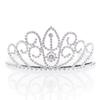 Andersons Odessa Rhinestone Tiara, 2 3/8 Inch Silver Metal Crown with Clear Faux Diamonds for Prom, Homecoming Queen, Wedding Bridal Party, Sweet 16, Quinceaera, Birthday, Pageant, Theater Costume Accessory view 1