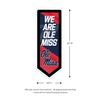 Team Sports America Evergreen NCAA University of Mississippi | Ultra-Thin LED Light Wall Sign Dcor | Large Pennant Banner | 9 x 23 Inches | Made in USA view 2