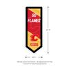 Team Sports America Evergreen NHL Calgary Flames | Ultra-Thin LED Light Wall Sign Dcor | Large Pennant Banner | 9 x 23 Inches | Made in USA view 3