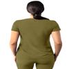 Adar Addition Scrubs for Women - Modern V-Neck Scrub Top - A6008 - Martini Olive - 3X view 2