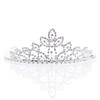 Andersons Kady Rhinestone Tiara, 2 Inch Silver Metal Crown with Clear Faux Diamonds for Prom, Homecoming Queen, Wedding Bridal Party, Sweet 16, Quinceaera, Graduation, Birthday, Pageant, Theater Costume Accessory view 1