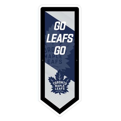 Team Sports America Evergreen NHL Toronto Maple Leafs | Ultra-Thin LED Light Wall Sign Dcor | Large Pennant Banner | 9 x 23 Inches | Made in USA
