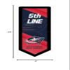 Team Sports America Evergreen NHL Columbus Blue Jackets | Ultra-Thin LED Light Wall Sign Dcor | Large Pennant Banner | 9 x 23 Inches | Made in USA view 2