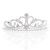 Anderson's Bianca Rhinestone Tiara, 2" High Silver Metal Crown with Sparkling Clear Rhinestones, Adjustable Fit & Removable Comfort Combs, Perfect for Prom, Homecoming, Weddings, Pageants, Quinceaeras, and Special Occasions view 1