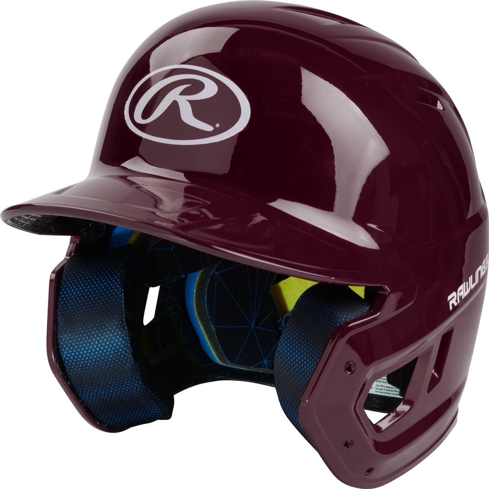 Rawlings | MACH Batting Helmet | Gloss Maroon | Senior (6 7/8" - 7 5/8")