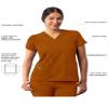 Adar Uniforms Addition Scrubs for Women - Modern V-Neck Top - A6008 - Caramel - XL view 3