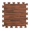 Smabee 16pcs Interlocking Printed Wood Grain EVA Foam Mats Protective Floor Tiles Exercise Play Mat for Kids Room Parlor Bedroom Home 11.8" x 11.8" (Wood Grain Brown) view 3