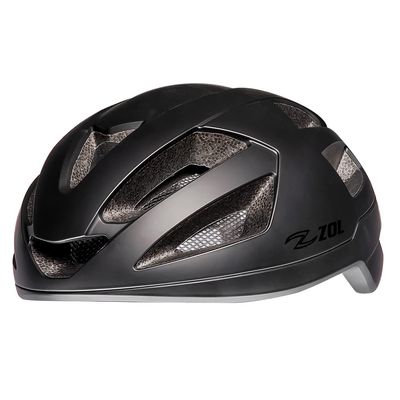 ZOL Z Sprinter Certified Bicycle Helmet Road Adult Bike Helmets Lightweight Cycling Bike Helmets for Adults Men and Women Comfort with Pads and Dial Adjustment (Matt Black, Small/Medium)