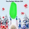 Superio Toboggan Snow Sled for Kids and Adults, 48" Heavy Duty Plastic Slider with Handles and Hole for Pull Ropes- Kid and Adult Winter Fun (Green-48) view 4