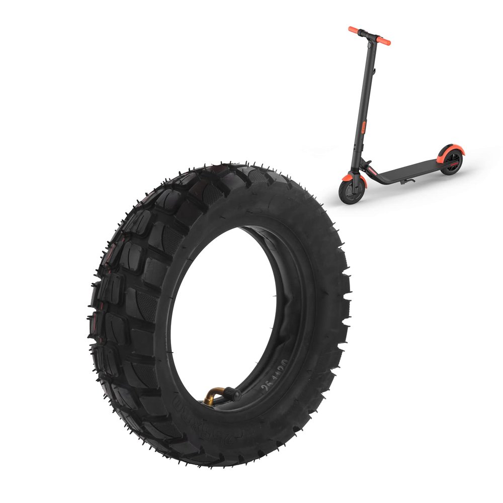 10in Electric Scooter Tire, Inflatable Rubber Tyre, Scooter Tire Replacement,Scooter Wheels, Electric Scooter Parts, 255x80 Outer Tire and 10x2.50 Inner Tube