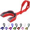 Oral Mart Red/Gray Strapped Youth Mouth Guard for Kids - Sports Mouthguard with Connected Strap for Football, Ice Hockey, Lacrosse, Taekwondo view 1