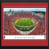 Wisconsin Badgers Football - 44x18-inch Double Mat, Deluxe Framed Picture by Blakeway Panoramas view 1
