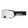 100% SNOWCRAFT S HiPER Premium Protective Goggles (Black/Silver - Mirror Silver Lens) view 1