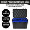 6 Pistol 24 Magazine Doro Gun Case with Custom MyCaseBuilder Foam Insert - Waterproof, Heavy-Duty Tactical Firearms and Ammunition Holder, 12.5 x 17.9 x 11.4 Inches, Blue view 3