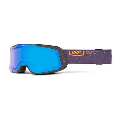 100% SNOWCRAFT XL AF HiPER Premium Protective Goggles (Academia - Mirror Blue Lens)