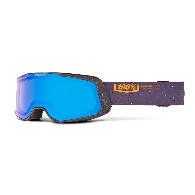 100% SNOWCRAFT XL AF HiPER Premium Protective Goggles (Academia - Mirror Blue Lens)