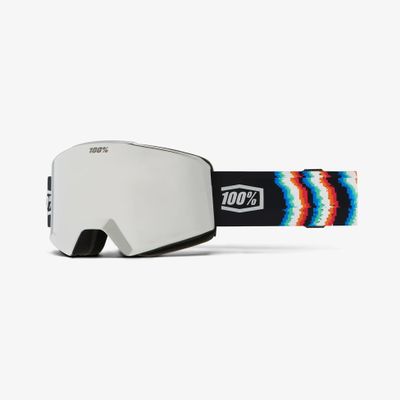 100% NORG AF HiPER Premium Protective Goggles (Static - Mirror Silver Lens)