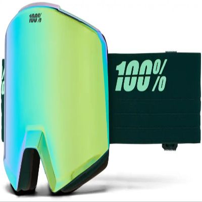 100% NORG AF HiPER Premium Protective Goggles (Chameleon - Mirror Green Lens)